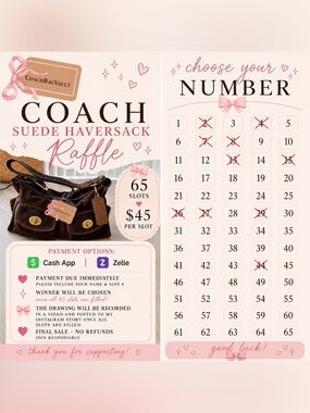 Coach Brown Leather Haversack RAFFLE Do NoT BuY